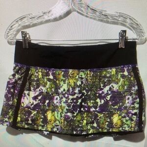 lululemon Floral Mini Skirt